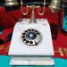 Telefon vintage francez, anii 1950, din marmura, greutate 4Kg