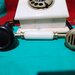 Telefon vintage francez, anii 1950, din marmura, greutate 4Kg
